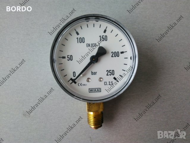 Манометър WIKA - Ф63/0-250 bar (радиален)