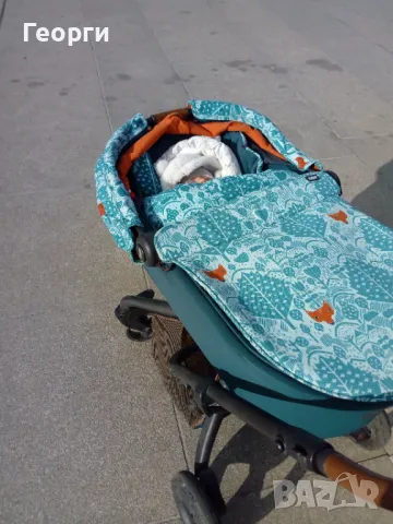 Бебешка количка с летен и зимен кош, Mamas & Papas MYLO 2. Дизайн Лисиците на Donna Wilson