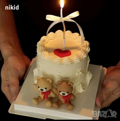 мече пластмасова фигурка играчка за украса торта топер и игра, снимка 6 - Фигурки - 48790876