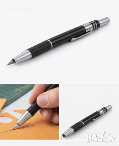 Прецизен макетен нож тип „писалка“ с прибиращо се острие, Германия