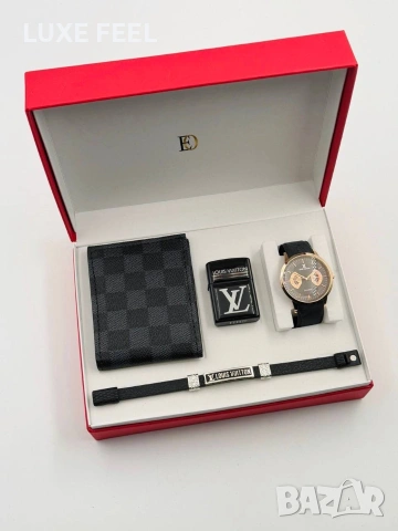 Louis Vuitton 💎Мъжки Памучни Комплекти , снимка 9 - Подаръци за мъже - 53360190