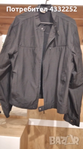 Ново мъжко черно пролетно есенно яке, снимка 3 - Якета - 52308712