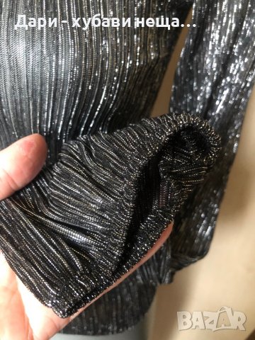 Черна рокля “Indiska” от еластичен плюш 🍀❤️S, M❤️🍀арт.191, снимка 9 - Рокли - 38815893