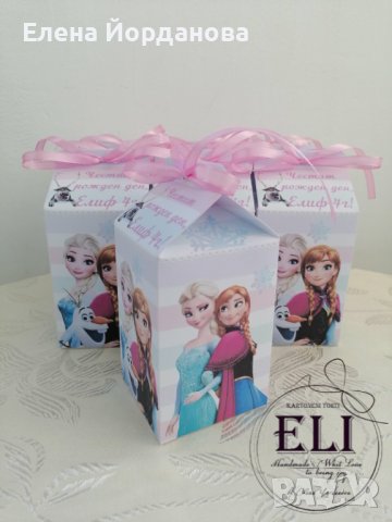 Подаръчни кутийки с Елза и Анна , снимка 2 - Други - 44363617