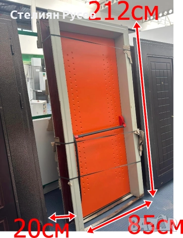 0125 НОВА кави kavi метална входна врата 85/212 см - цена 599 лв или 306,26 евро пожароустойчива , и, снимка 3 - Други - 51974724