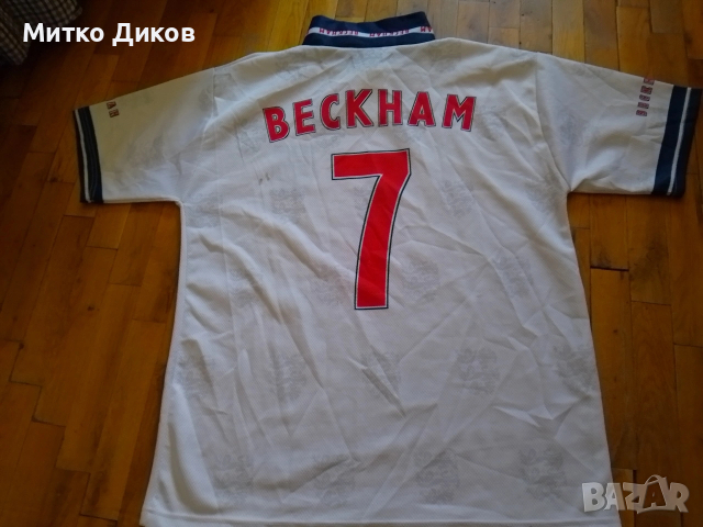 Англия футболна фенска тениска #7 Дейвид Бекъм размер Л, снимка 6 - Футбол - 54341709