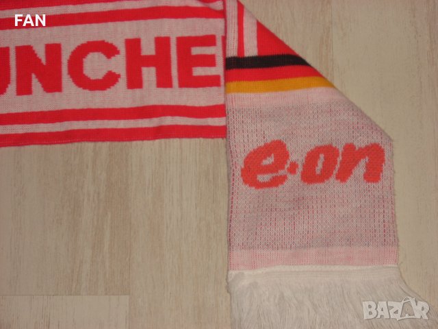 Оригинален плетен футболен фен шал на Байерн Мюнхен Bayern München от сезон 2007/08 с голям размер, снимка 3 - Фен артикули - 35135337