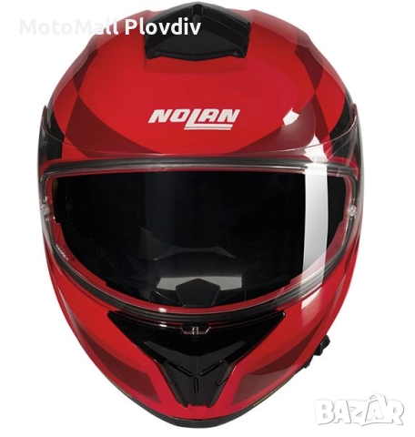 Каска Nolan N80-8 Alfiere N-Com 346 Red Black – Гланц ECE 22.06, снимка 4 - Аксесоари и консумативи - 51891979