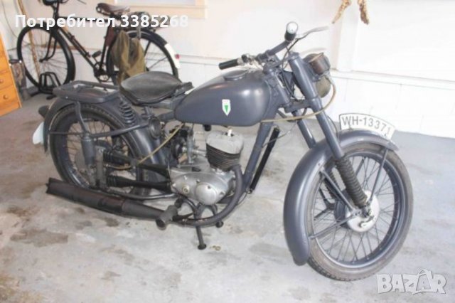 Купувам стари ретро мотор мотоциклет дкв dkw 100 125 175 200 250 350 500също и части за тях, снимка 3 - Мотоциклети и мототехника - 37616119
