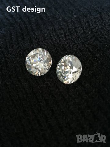 Спешно Уникален ТОП 4+ карата Мойсанит диамант Moissanite два Diamond IF/F-G Ледено бяло, снимка 5 - Други - 34528670