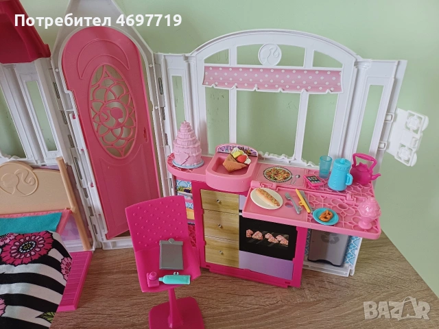 Преносима къща на Барби, снимка 6 - Кукли - 54266070