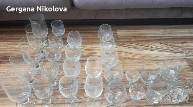 Стъклени чаши за вода и алкохол , снимка 2 - Чаши - 55835422