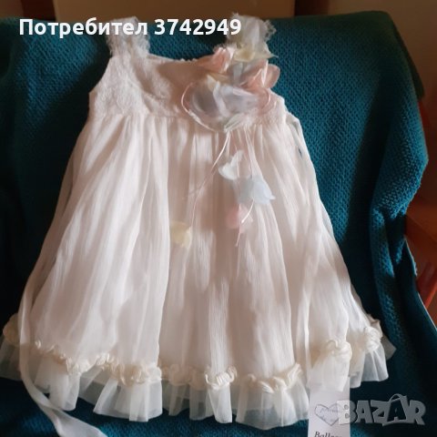 Ефектна бебешка рокличка 12-18 месеца от МОЛ Милениум-Атина, снимка 1 - Бебешки рокли - 40881029