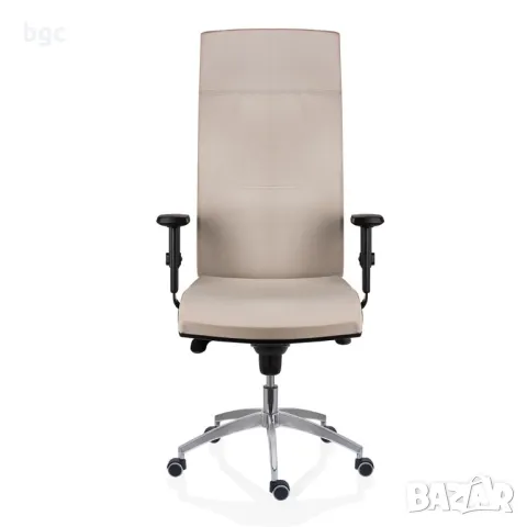 Висок Клас Офис Стол Syn Antares, Ергономичен, Въртящ се, С подлакътници, Текстил FBSB422, Кремав, снимка 2 - Столове - 50018292