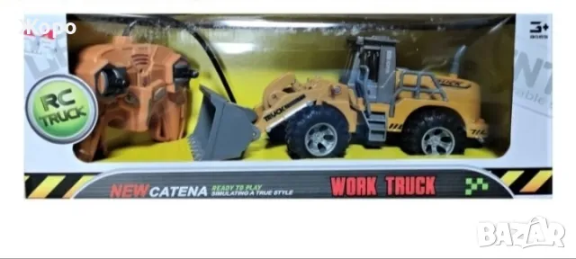 Детски багер с зареждащи се батерии с звук и светлина с дистанционно управление КН2627