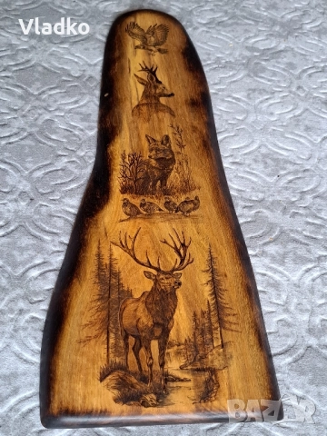 Ръчно гравирана дъска от орех, снимка 4 - Картини - 52136626