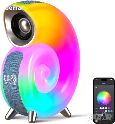 Exsivemy Ambient LED Light Будилник, приложение, Bluetooth, синхронизация с музика, снимка 1