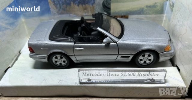 Mercedes-Benz SL600 Roadster 1997 - мащаб 1:43 на Cararama моделът е нов в кутия, снимка 2 - Колекции - 44272038
