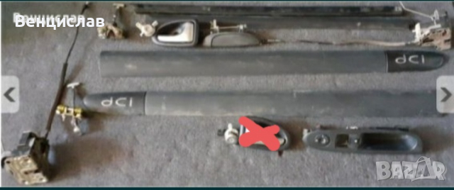 Оборудването от вратите,за рено клио 2,други части нямам.