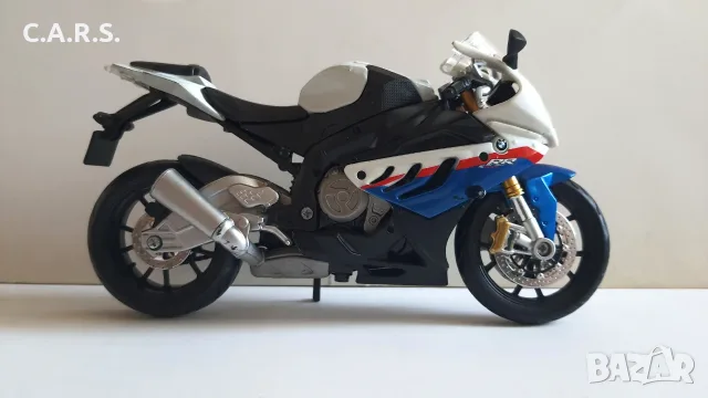 BMW S 1000RR Sports Bike Maisto - Мащаб 1:12, снимка 5 - Коли, камиони, мотори, писти - 55787853