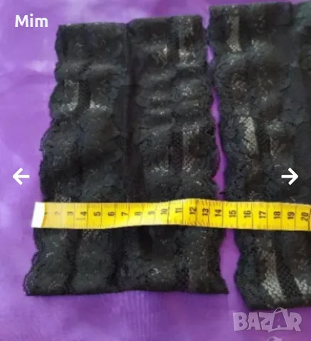 2XL Дантелени жартиери за бедра в бяло и черно , снимка 16 - Бельо - 56048812
