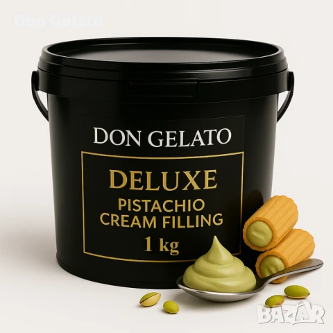 Крем пълнеж с шамфъстък Don Gelato Deluxe – 1 кг, снимка 2 - Други - 51268356