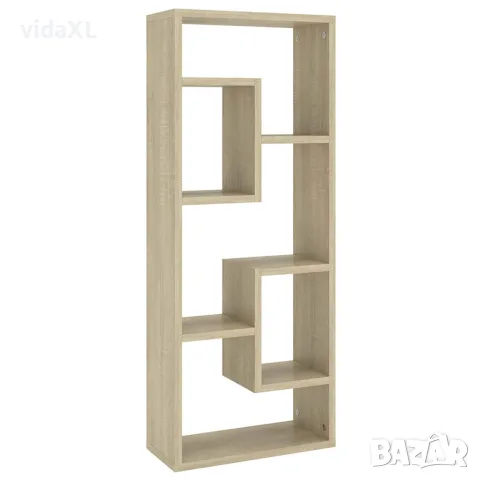 vidaXL Стенен рафт, дъб сонома, 36x16x90 см, инженерно дърво, снимка 1 - Етажерки - 56147771