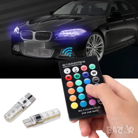 LED крушки T10 12V 2 броя за габарити, снимка 4 - Аксесоари и консумативи - 55865151