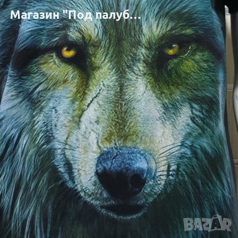 Нова мъжка тениска с дигитален печат Вълк, Серия Вълци, снимка 5 - Тениски - 29889177