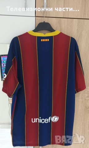 Футболна тениска на Барселона от сезон 2020/2021 домакински екип Nike CD4232-456 размер L, снимка 2 - Спортни дрехи, екипи - 51634881