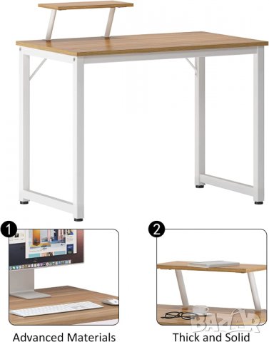 Бюро със стойка за монитор WK-JK100-OKB, снимка 7 - Бюра - 38955231