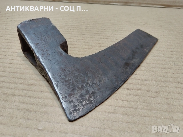Стара Кована Брадва Кривица / 0,9 кг. / ИМА ПУКНАТИНА. / НОМЕР 1768., снимка 3 - Антикварни и старинни предмети - 53991504