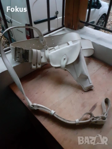 Стар СОЦ милиционерски колан с портупей и кобур, снимка 5 - Антикварни и старинни предмети - 53268669