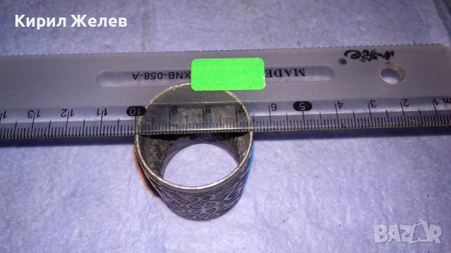 АРИСТОКРАТИЧЕН СТАР СТИЛНО РЕЛЕФНО ОРНАМЕНТИРАН ПОСРЕБРЕН БРОНЗОВ САЛФЕТНИК 34134, снимка 5 - Аксесоари за кухня - 38883938