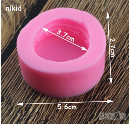 3D Макарон дълбок сладка Хамбургер силиконов молд украса фондан торта шоколад гипс сапун свещ, снимка 4 - Форми - 18809665