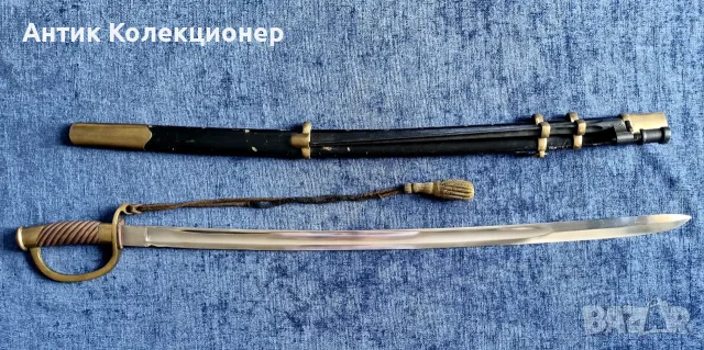 Руска драгунска шашка Сабя обр 1881 г. – Златоуст, 1892 комплект с щик, снимка 2 - Антикварни и старинни предмети - 55711345