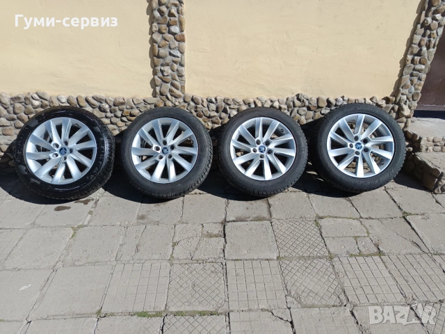 4 броя алуминиеви джанти 17" 5х112 Оригинални на Шкода, снимка 2 - Гуми и джанти - 54067367