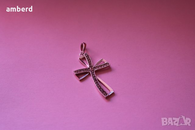 Стилен и елегантен сребърен кръст - модел С010, снимка 3 - Колиета, медальони, синджири - 35081413