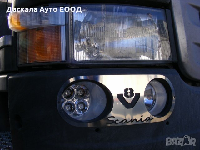 Комплект декорация за халогени на Скания Scania R V8 2004-2016г., снимка 3 - Аксесоари и консумативи - 35646366