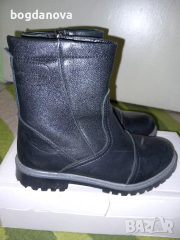 Топли кожени ботуши за момче, с вълна, снимка 2 - Детски боти и ботуши - 53996610
