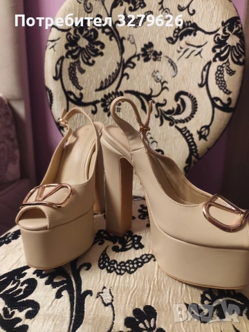 Високи дамски обувки на висок ток с платформа , снимка 11 - Дамски обувки на ток - 53181419