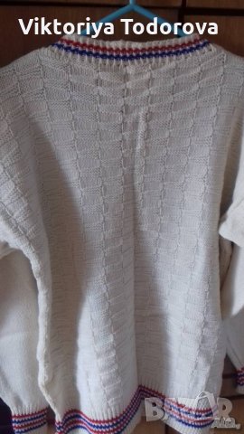 Унисекс пуловер от кашмир-ръчно плетиво, снимка 2 - Пуловери - 30211727