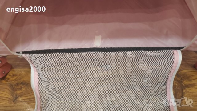 ПРОМО! Бебешка кошара, като нова, розова кошарка, снимка 6 - Кошарки - 38492111