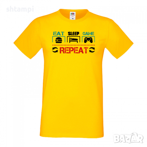 Мъжка тениска Game 3,Eat,Sleep,Game,Anime,Repeat,Ядене,Спане,Геймс,Подарък,Повторение,Празник,Игри, снимка 13 - Тениски - 36419092