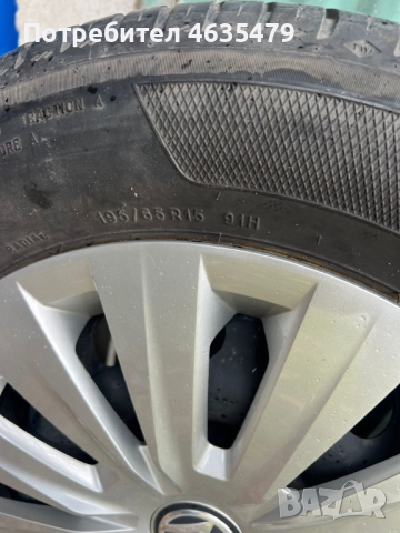 Volkswagen - VAG Комплект Джанти с Гуми 195/65 R15, снимка 7 - Гуми и джанти - 52210673
