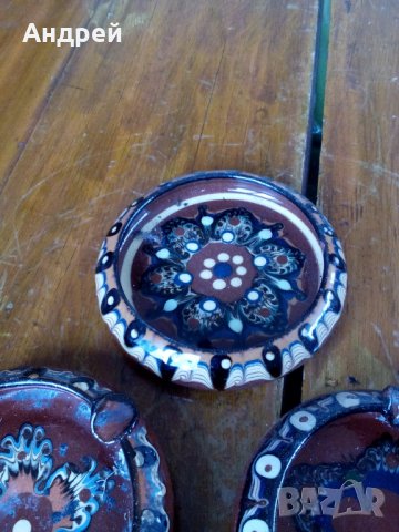 Стар керамичен пепелник,пепелници, снимка 4 - Други ценни предмети - 30104626