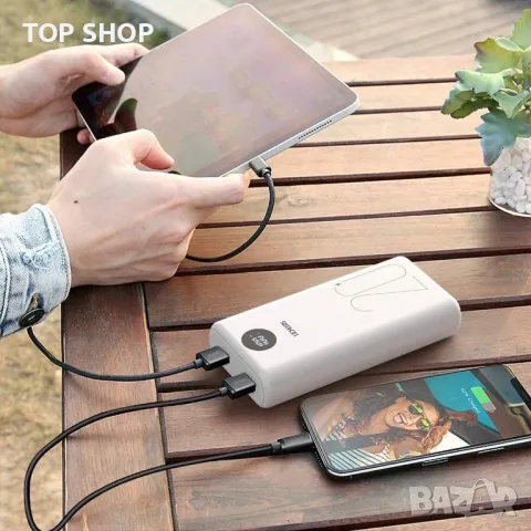 Външна батерия Licheers power bank преносима захранваща 2 порта type-C, снимка 5 - Външни батерии - 49335571