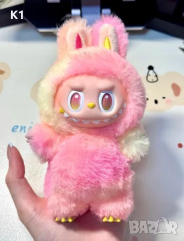 Labubu играчка 17см, Лабубу Big Into Energy Pop Mart ключодържател, снимка 5 - Плюшени играчки - 50342599