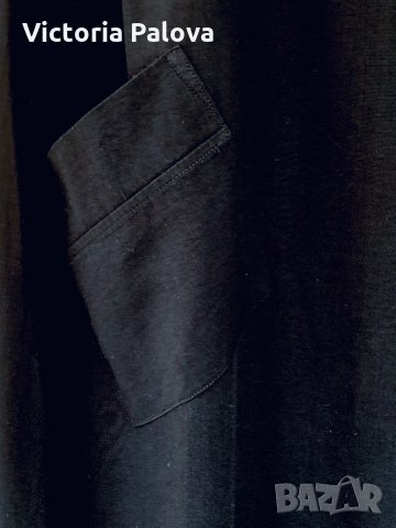 Дълга черна свободна рокля MARQUE NOIRE, снимка 6 - Рокли - 34240284