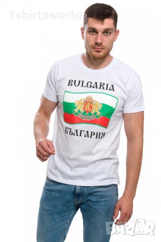 Нова национална мъжка тениска с трансферен печат България - знаме и герб, снимка 6 - Тениски - 28079899